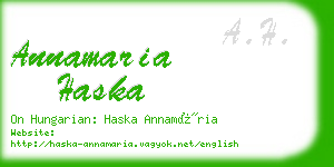 annamaria haska business card
